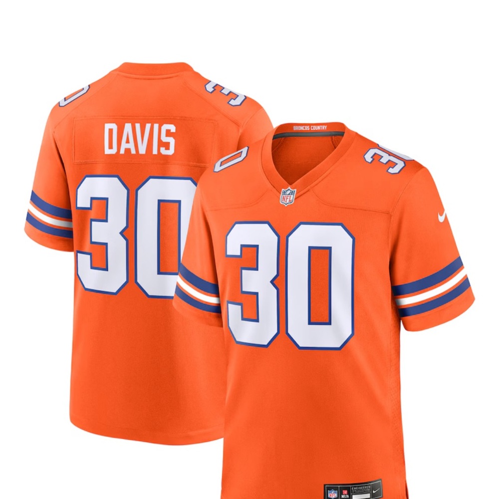 Denver Broncos 77 throwback jersey
